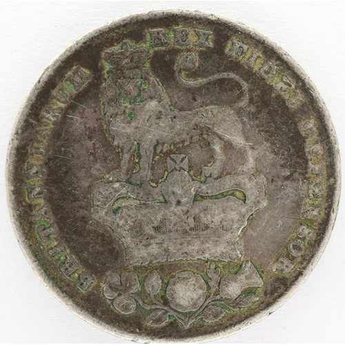 2124 - 1827 silver shilling of King George IV. P&P Group 0 (£5+VAT for the first lot and £1+VAT for subsequ... 