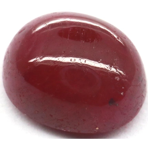 77 - Natural loose gemstones: ruby cabochon, 4.44cts. P&P Group 1 (£14+VAT for the first lot and £1+VAT f... 