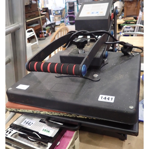 1441 - Multifunction heat press model ZY-HB for printing designs on T-shirts, in very good condition. Not a... 