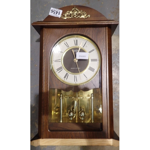 1456 - Actim quartz wall clock. Not available for in-house P&P