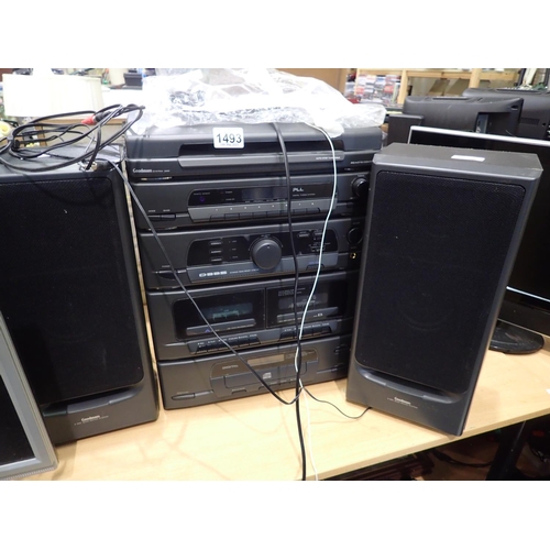 1493 - Goodmans system 2880 stereo system. Not available for in-house P&P