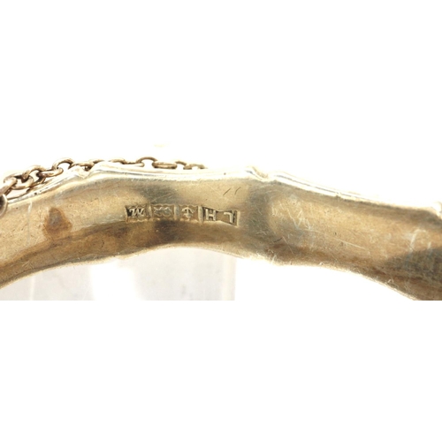 33 - Three silver bangles, one hallmarked silver, largest D: 70 mm, 36g. P&P Group 1 (£14+VAT for the fir... 