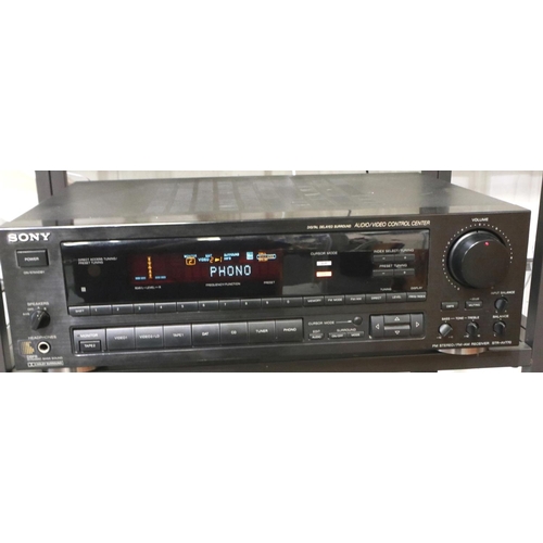 434 - Sony STR AV10 stereo receiver, working at lotting. Not available for in-house P&P