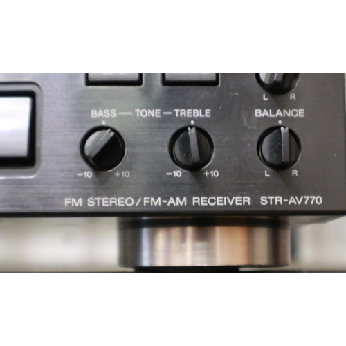 434 - Sony STR AV10 stereo receiver, working at lotting. Not available for in-house P&P