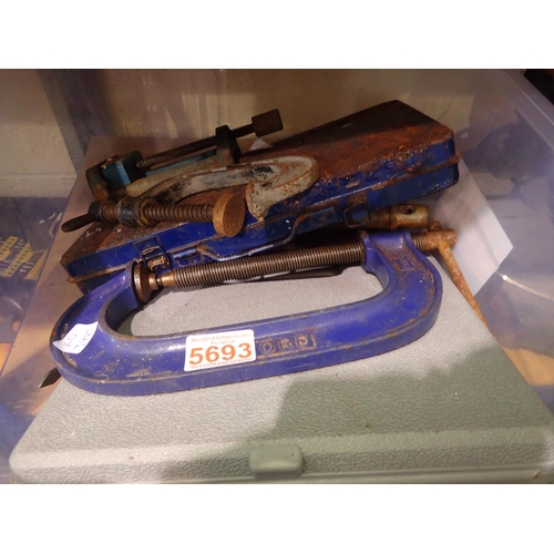 1960 - Quantity of mixed tools including clamps. Not available for in-house P&P