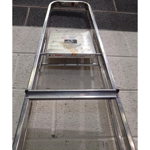 1969 - Set of five rung A frame aluminium ladders. Not available for in-house P&P