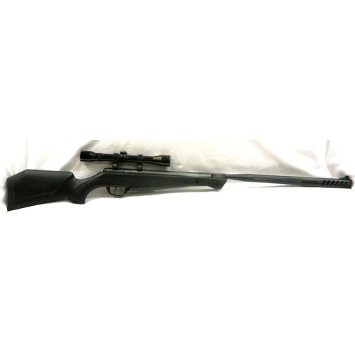 2103 - Crosman Shockwave .22 air rifle with scope and silencer. P&P Group 3 (£25+VAT for the first lot and ... 