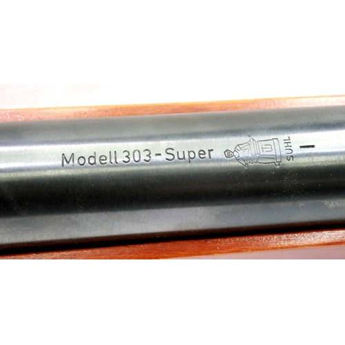 2113 - Suhl airsoft rifle with scope, model 303-Super. P&P Group 3 (£25+VAT for the first lot and £5+VAT fo... 