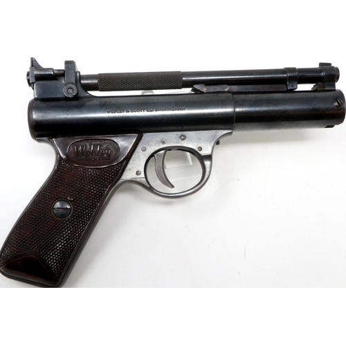 2117 - The Webley Premier air pistol, in case. P&P Group 2 (£18+VAT for the first lot and £3+VAT for subseq... 