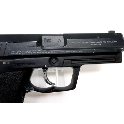 2119 - USP CB10 .177 CO2 air pistol with canister of BBs and case. P&P Group 2 (£18+VAT for the first lot a... 