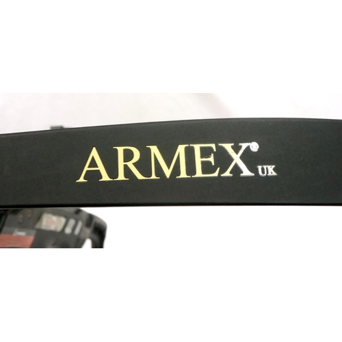 2124 - Armex hunting crossbow with PAO red/green dot sight, canvas camouflage case and quiver, with arrows ... 