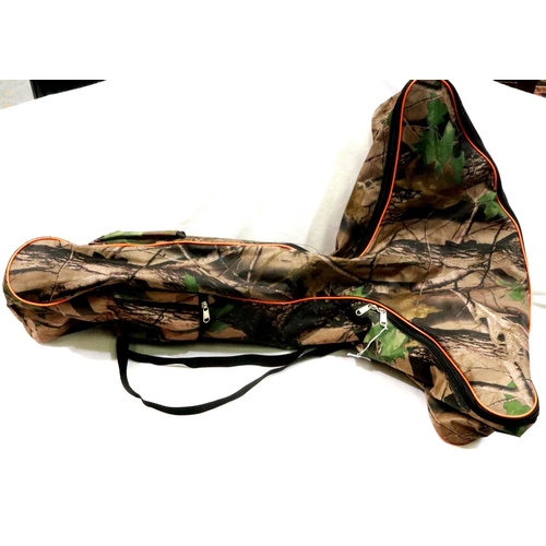 2124 - Armex hunting crossbow with PAO red/green dot sight, canvas camouflage case and quiver, with arrows ... 