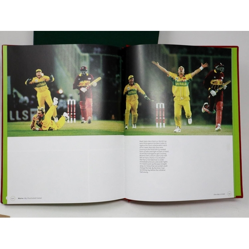 2134 - Shane Warne, My Illustrated Career, limited edition autobiography, signed to inner page, 937/1000, w... 