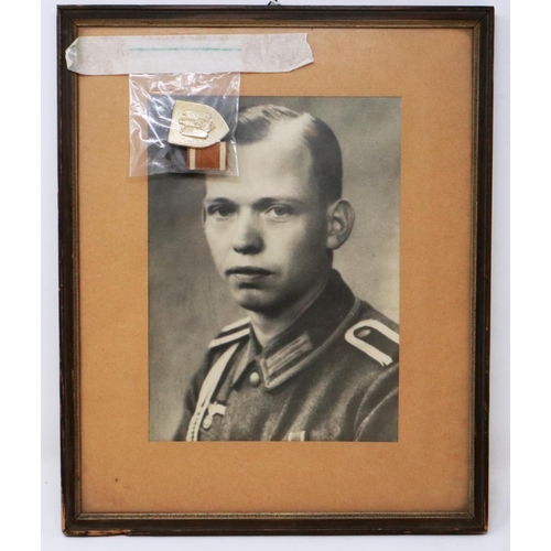 2151 - WWII German Soldiers mementos of his time serving on the Siegfried Line to include a photograph, Wes... 