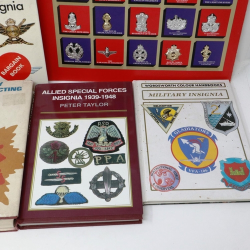 2157 - Collection of mixed Military badge reference books to include Badges of The British Army by F. Wilki... 