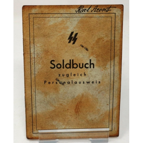 2158 - Third Reich Waffen SS Soldbuch. P&P Group 1 (£14+VAT for the first lot and £1+VAT for subsequent lot... 