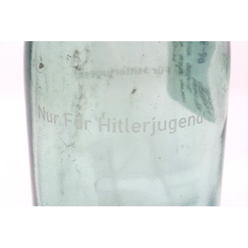 2181 - Third Reich period milk bottle marked for the Hitler Youth only. P&P Group 2 (£18+VAT for the first ... 