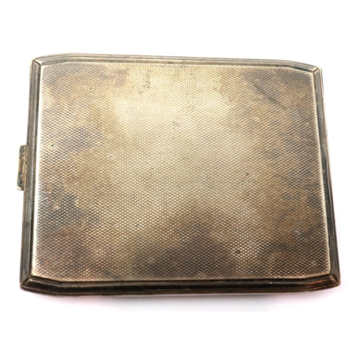 2184 - WWII period German cigarette case with an SA eagle badge surmounted to the front. P&P Group 1 (£14+V... 