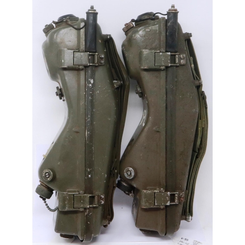 2200 - Pair of Vietnam War era US PRC66 Banna VHF walkie talkies. P&P Group 2 (£18+VAT for the first lot an... 