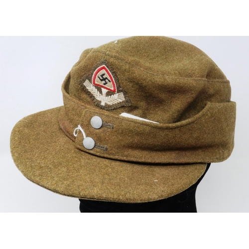 2211 - Third Reich RAD Labour Corps enlisted Mans/NCOs M43 cap. P&P Group 2 (£18+VAT for the first lot and ... 