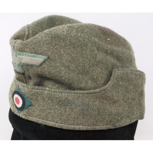 2213 - Third Reich M34 army overseas cap, made by Schubt, Berlin. P&P Group 1 (£14+VAT for the first lot an... 