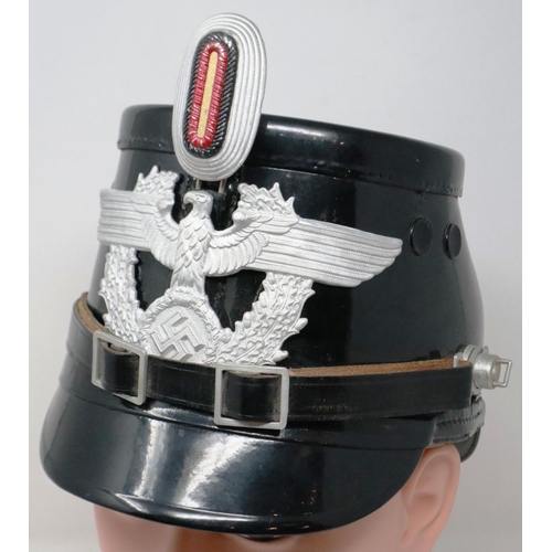 2247 - Third Reich Schutzpolizei des Reiches German Reich Police Schupo Great Coat and Late War Kepi cap. P... 