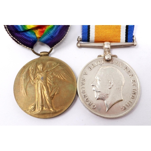 2304 - WWI British medal pair, Wound Stripe and photograph awarded to 63252 BMBR H. Cooke Royal Artillery. ... 