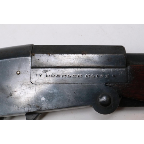 2334 - Boehler Blitz folding single barrel shotgun, 410 cal, with EU spec deactivation certificate. P&P Gro... 