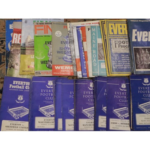 2143 - Mixed Everton and England programmes. P&P Group 2 (£18+VAT for the first lot and £3+VAT for subseque... 