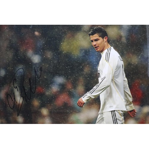 2144 - Christiano Ronaldo large signed publicity shot photograph, with CoA, 45 x 30 cm. POSTAGE EXCLUDING F... 