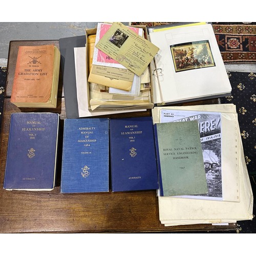 2160A - A collection of ephemera documents and books including WWII British and German Third Reich Nazi and ... 