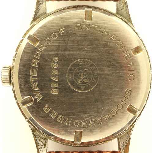 121 - POSTALA: gents vintage mechanical wristwatch, working at lotting. P&P Group 1 (£14+VAT for the first... 