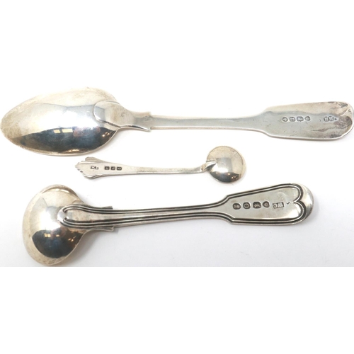 148 - Three hallmarked silver spoons, combined 58g. P&P Group 1 (£14+VAT for the first lot and £1+VAT for ... 