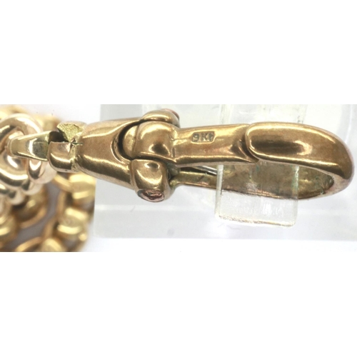 36 - 9ct gold link neck chain, L: 46 cm, 32.6g. P&P Group 1 (£14+VAT for the first lot and £1+VAT for sub... 