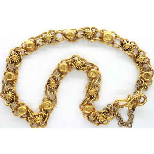 57 - 9ct gold bracelet, L: 18 cm, 9.4g. P&P Group 1 (£14+VAT for the first lot and £1+VAT for subsequent ... 