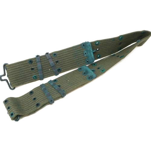 192 - US Vietnam War period M56 pistol belt, formerly of RAF Burtonwood. P&P Group 2 (£18+VAT for the firs... 