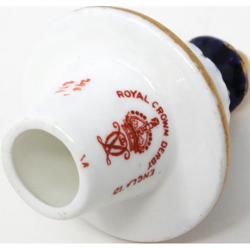 203 - 19th century Royal Crown Derby twin handled urn in the Imari pattern, H: 22 cm, small chip to base, ... 