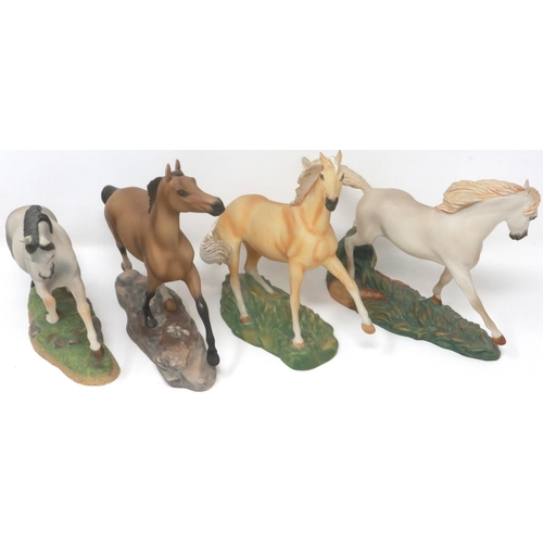 226 - Set of twelve Franklin Mint Great Horses of The World. Not available for in-house P&P