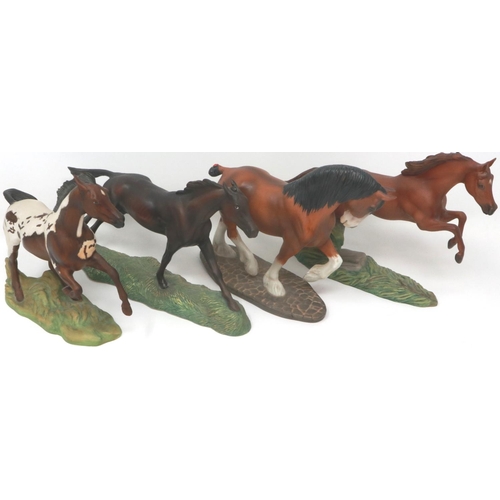 226 - Set of twelve Franklin Mint Great Horses of The World. Not available for in-house P&P