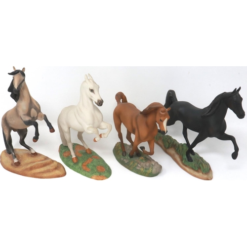 226 - Set of twelve Franklin Mint Great Horses of The World. Not available for in-house P&P