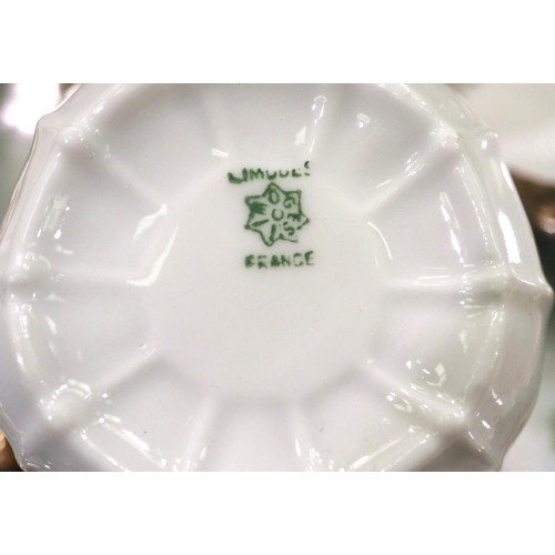 230 - Limoges tea service of eleven pieces. P&P Group 3 (£25+VAT for the first lot and £5+VAT for subseque... 