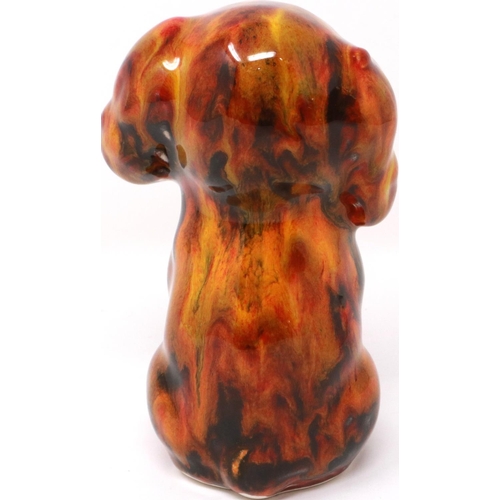 241 - Anita Harris dog, signed in gold, H: 13 cm. P&P Group 1 (£14+VAT for the first lot and £1+VAT for su... 