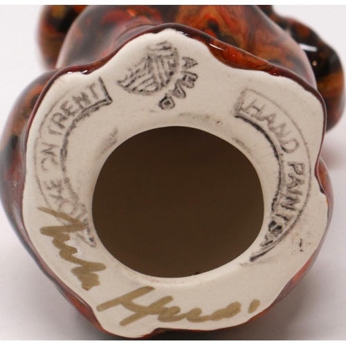 241 - Anita Harris dog, signed in gold, H: 13 cm. P&P Group 1 (£14+VAT for the first lot and £1+VAT for su... 