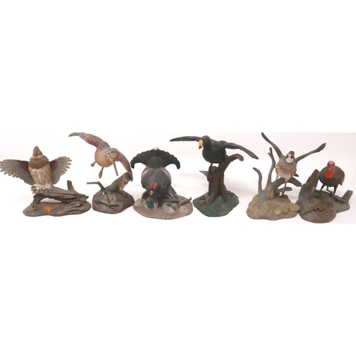 249 - Twelve Franklin Mint game birds by A J Rudisill. P&P Group 2 (£18+VAT for the first lot and £3+VAT f... 