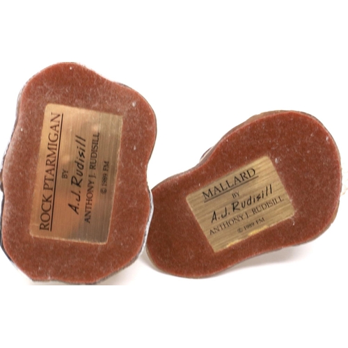 249 - Twelve Franklin Mint game birds by A J Rudisill. P&P Group 2 (£18+VAT for the first lot and £3+VAT f... 