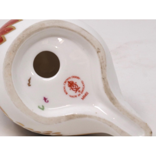254 - Royal Crown Derby robin, first quality, H: 70 mm. P&P Group 1 (£14+VAT for the first lot and £1+VAT ... 