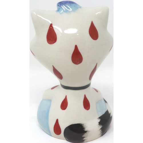 276 - Lorna Bailey cat, Tad, H: 13 cm, no cracks or chips. P&P Group 1 (£14+VAT for the first lot and £1+V... 