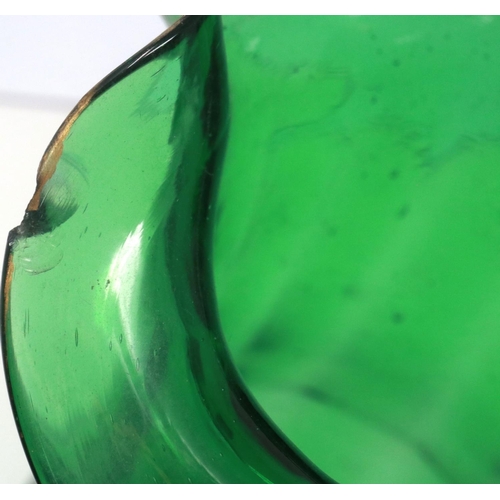 310 - Five pieces of Mary Gregory glass including a jug decorated with enamelled cherubs, largest H: 17 cm... 