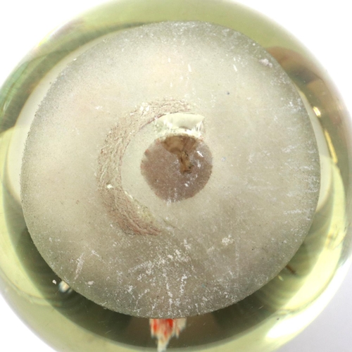 315 - Three 19th century coloured glass paperweights. P&P Group 3 (£25+VAT for the first lot and £5+VAT fo... 