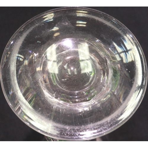 316 - Stewart Art Noveau glass vase, H: 31 cm. P&P Group 3 (£25+VAT for the first lot and £5+VAT for subse... 